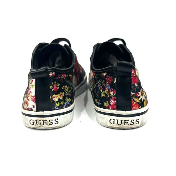 GUESS WGGOODLY Womens Floral M Sneakers, Fabric, Leather Trim Sz 7M - Picture 7 of 11
